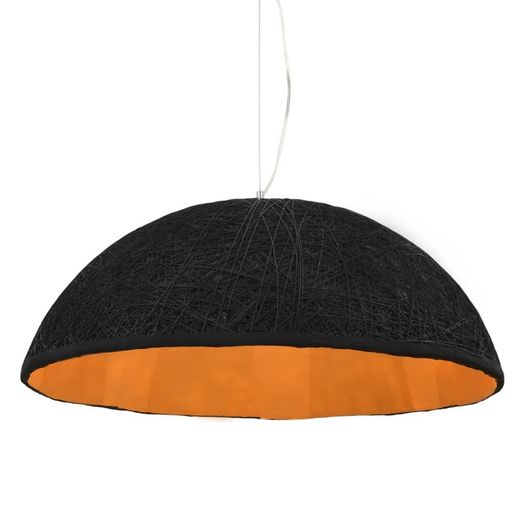 Pendant Lamp Black and Gold 70 cm E27