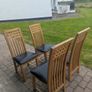Dining table and 4 chairs Image 2