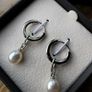 NEW - Kyoto Pearl with 925 Silver drop earrings Image 2