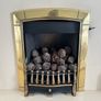 Stone Fireplace Surround, Hearth and Flavel Caress Gas Fire Complete Set Image 2