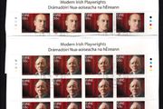 2009 Ireland Modern Irish Playwrights (Brian Friel, Tom Murphy &amp; Frank McGuiness) Stamp Sheetlet Plate 1B1B1B1B Fine CDS Used with Dublin cancel of 18th September 2009 (Frist day of issue)