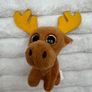 2017 Mcdonalds Ty Teenie Beanie Boos Set Timber the Husky Dog Chocolate Moose approx. 3" Used Please see pictures Image 4