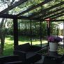 Tempered glass pergola with sliding door Image 3