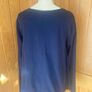 Cos navy viscose top size M/10-12 Image 3
