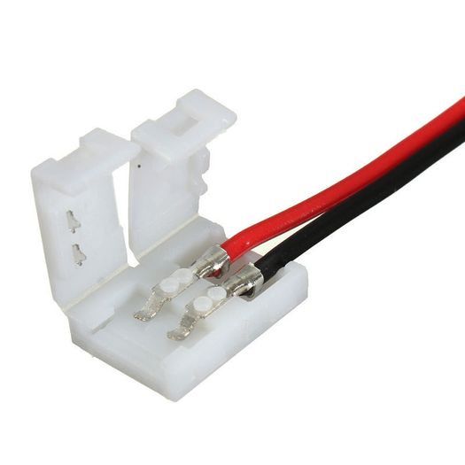 2 Pin 8mm PCB Connector Cable Adapter RGB 3528 5050 LED Strip Light