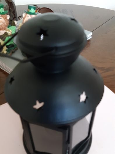 Lantern metal and glass
