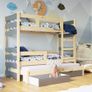Triple Bunk Bed | 3 Beds, Drawers & Mattresses Included Image 4