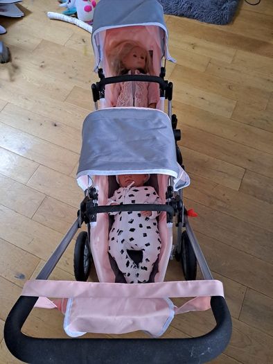 Twin Dolls Pram