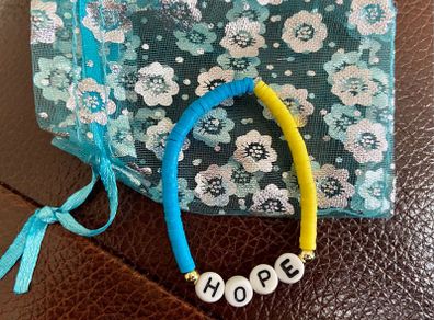 Handmade bracelets for Ukraine