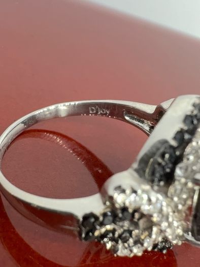 Silver Chantaburi Black Star Sapphire Cocktail Ring