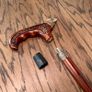 Unique Handmade Walking Stick, Raven with Celtic Knot Handle, Never Used Image 7