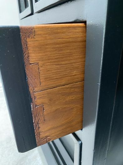 Pair of Rustic Mexican Pine Bedside Lockers