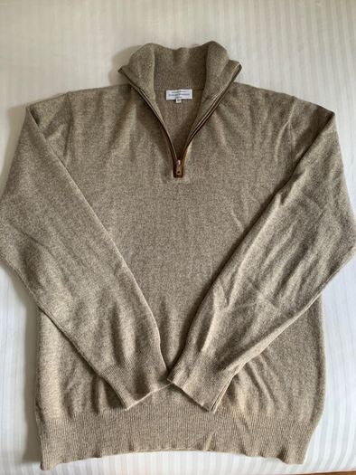 Quarter Zip Jumper Pure Cashmere