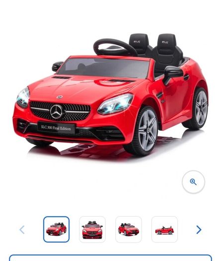 Motorised Red Mercedes Car