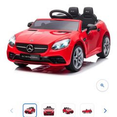 Motorised Red Mercedes Car