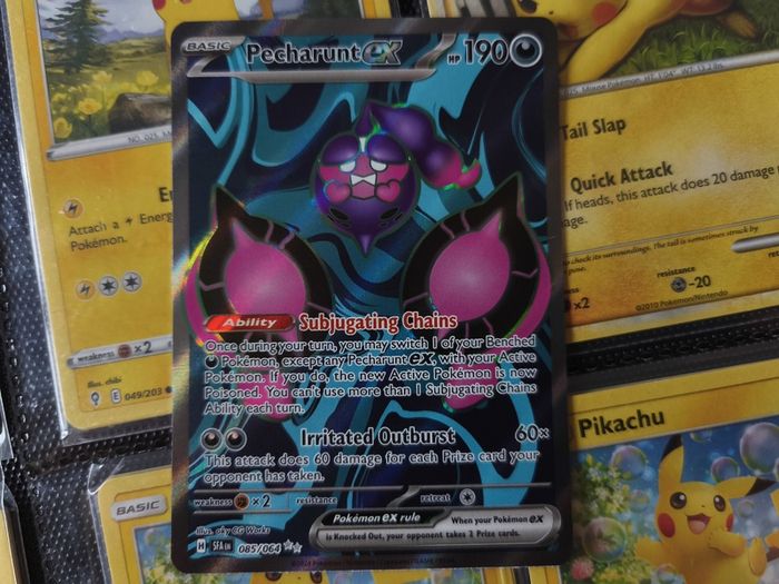 Pecharunt EX ! Full Art ! Ultra Rare ! from Shrouded Fable Set ! 2024 ! Pokemon Card !