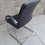 1970's Chrome Tube Leather Chair. Vintage 70's collectable design classic Image 6