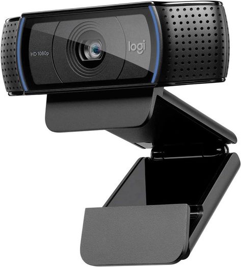 C920 HD Pro Webcam, Full HD 1080p/30fps Video Calling, Clear Stereo Audio, HD Light Correction, Works with Skype, Zoom, FaceTime, Hangouts, PC/Mac/Laptop/Macbook/Tablet - Black