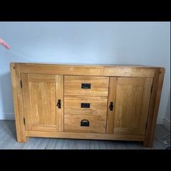 Solid oak sideboard