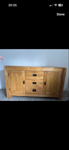 Solid oak sideboard