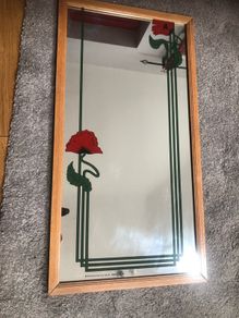 mirror red poppy's
