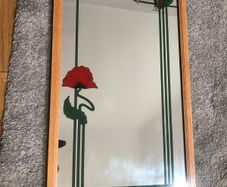 mirror red poppy's