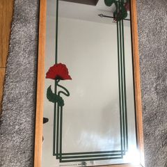 mirror red poppy's