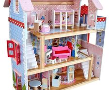 Dollhouse- Wooden 3 storey