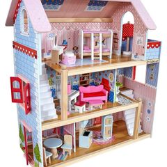 Dollhouse- Wooden 3 storey