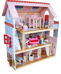 Dollhouse- Wooden 3 storey