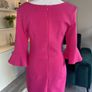 Brand-new Fuchsia Pink Pencil Dress with Bell sleeves from The Pretty Dress Company Image 9