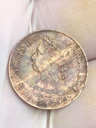 1884 farthing Victoria