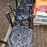 Cast Aluminium garden table and 6 chairs Image 4