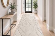Beige Runner Rugs 80x300 cm Non Slip Hall Runner Rug Washable Hallway Runners Long Boho Carpet Runners