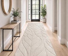 Beige Runner Rugs 80x300 cm Non Slip Hall Runner Rug Washable Hallway Runners Long Boho Carpet Runners