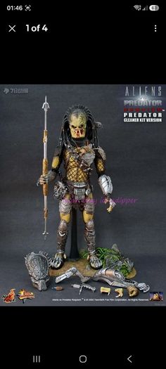 Hot toy mms66 Predator figure 1/6 scale 35cm tall