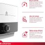 Multi Electric Instantaneous Water Heater 9.5kW, Multi-Point, Compact Size, ELCB System, User-Friendly and A Energy Rated. Image 7