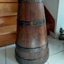 Antique French butter churn upcycled to umbrella or walking stick holder Image 3