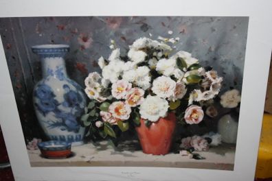 Camellias And Daisies