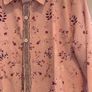 Long-sleeve floral pink blouse (L) Image 2