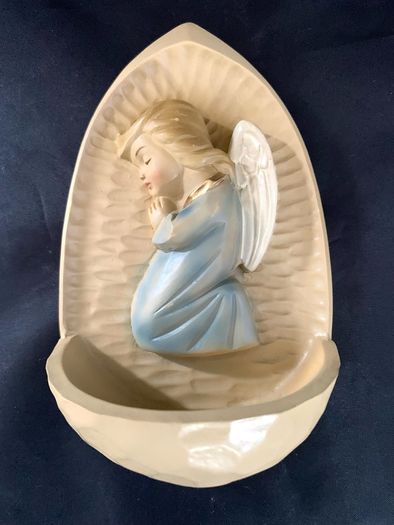 Vintage holy water font