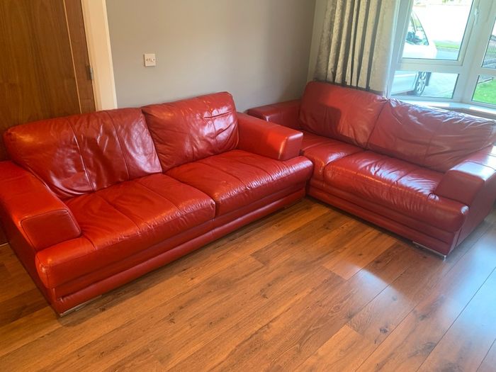 Leather Sofa x2