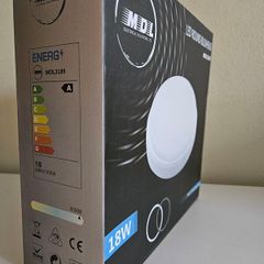 LED round bulkhead MDL3189 lamp lighting 18W A rating black/white new & boxed