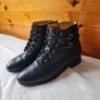 Sezane axelle ankle boots Size 5 eu 38 black leather in excellent condition Image 4