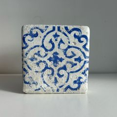 Cement Planter Portuguese azulejo | Moroccan encaustic style