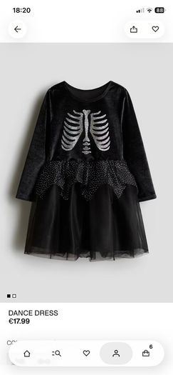 Halloween dress H&M and hair clips