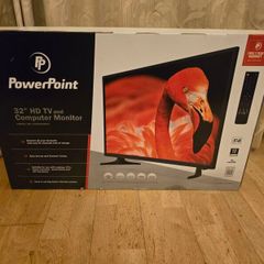 Powerpoint 32" TV and Computer monitor