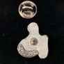 Vintage Dean Griff Pewter Equestrian Saddle Pin 1997 Image 2