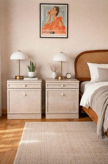 Vintage bedside lockers