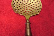 Vintage Brass Skimmer / Wooden Handle